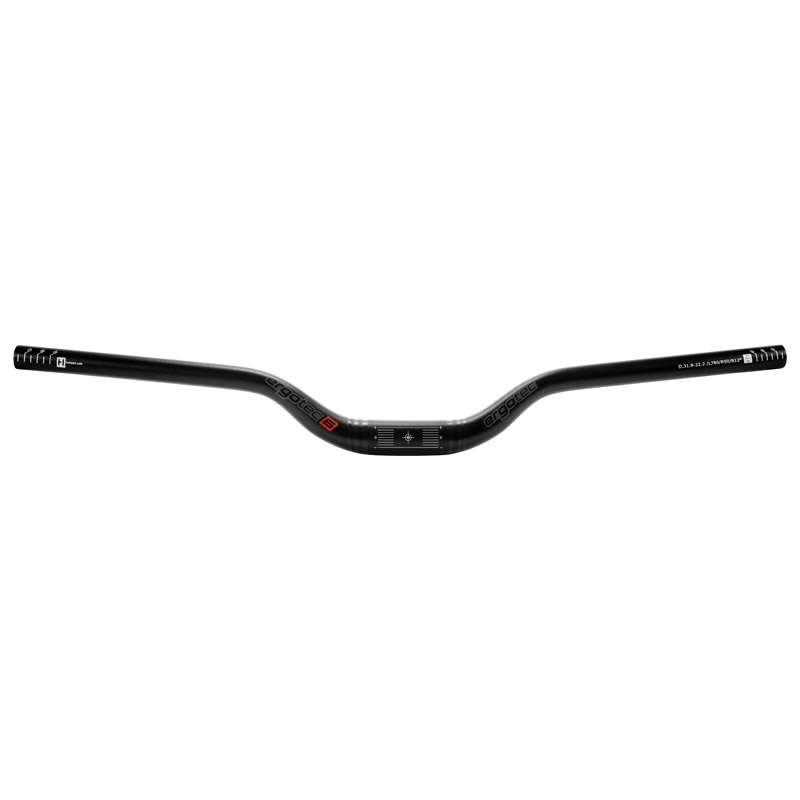 Ergotec stuur Riser Bar 50 35,0 780mm zwart