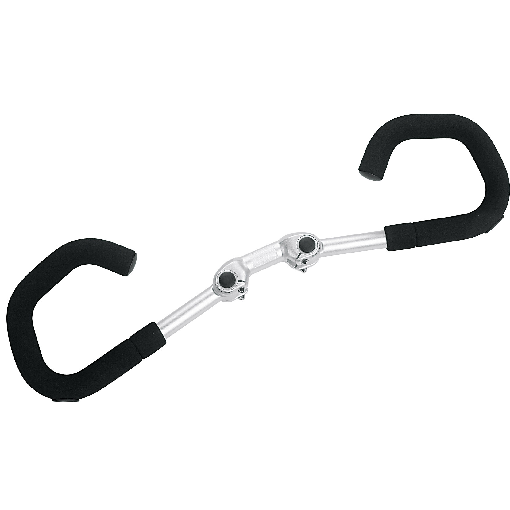 Ergotec vlinderstuur AHS Premium 25.4 verstelb. zilver