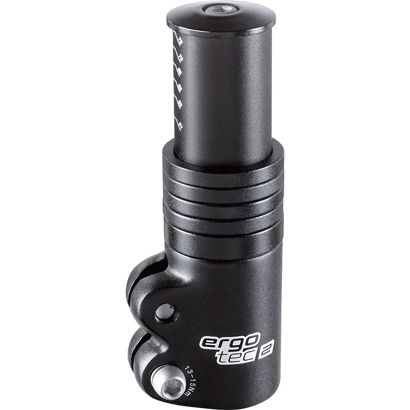 Ergotec Stuurpen adapter 3 Ahead 28.6, 117 mm zwart