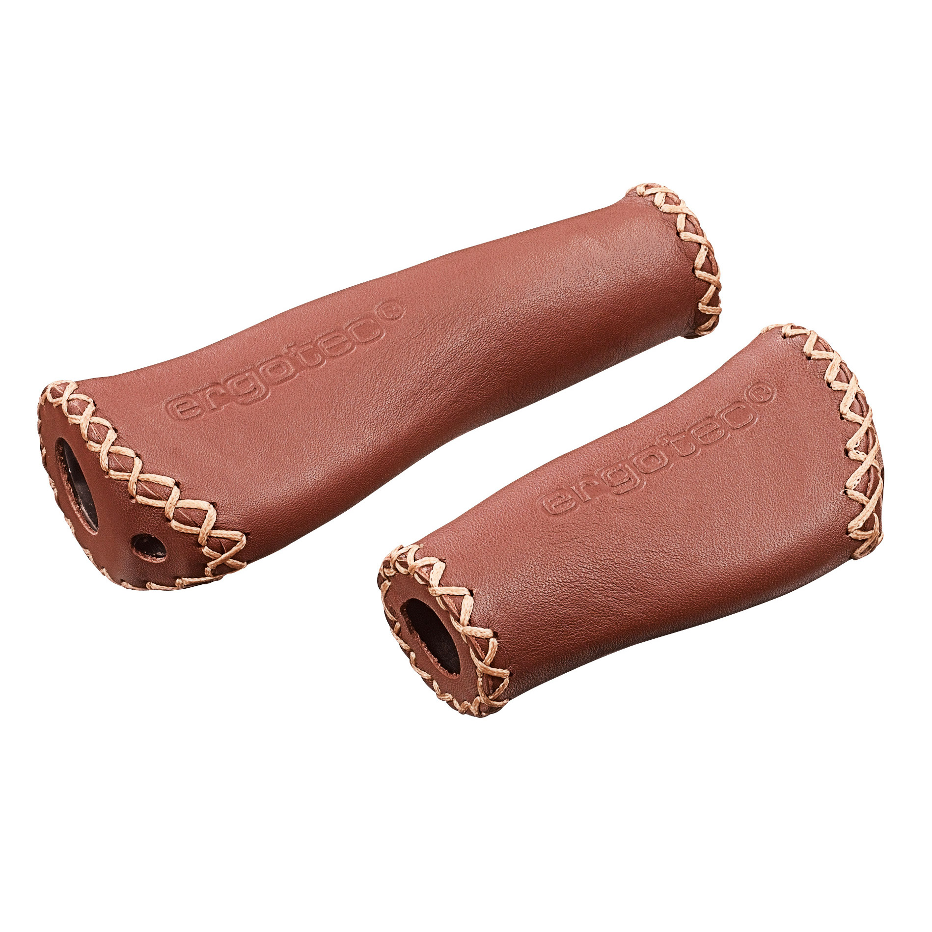 Ergotec handvatset Monaco 135/92 leer chocolade bruin