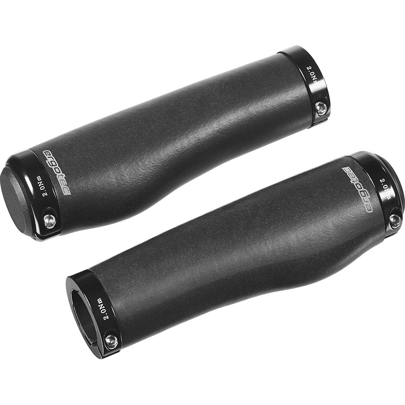 Ergotec handvatset Kyoto  130/130mm siliconen zwart