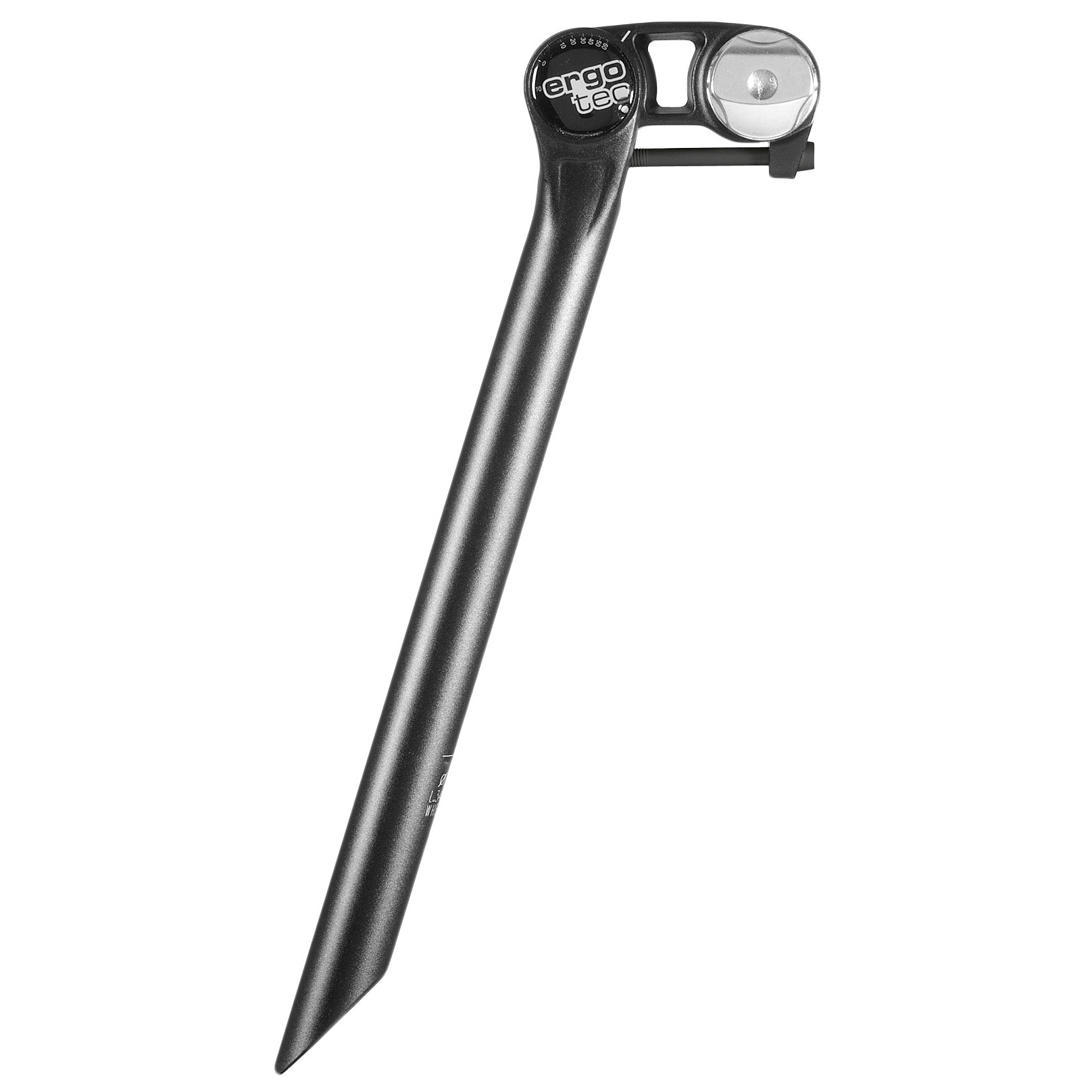 Ergotec zadelpen Futura 27.2x400mm Alu zwart