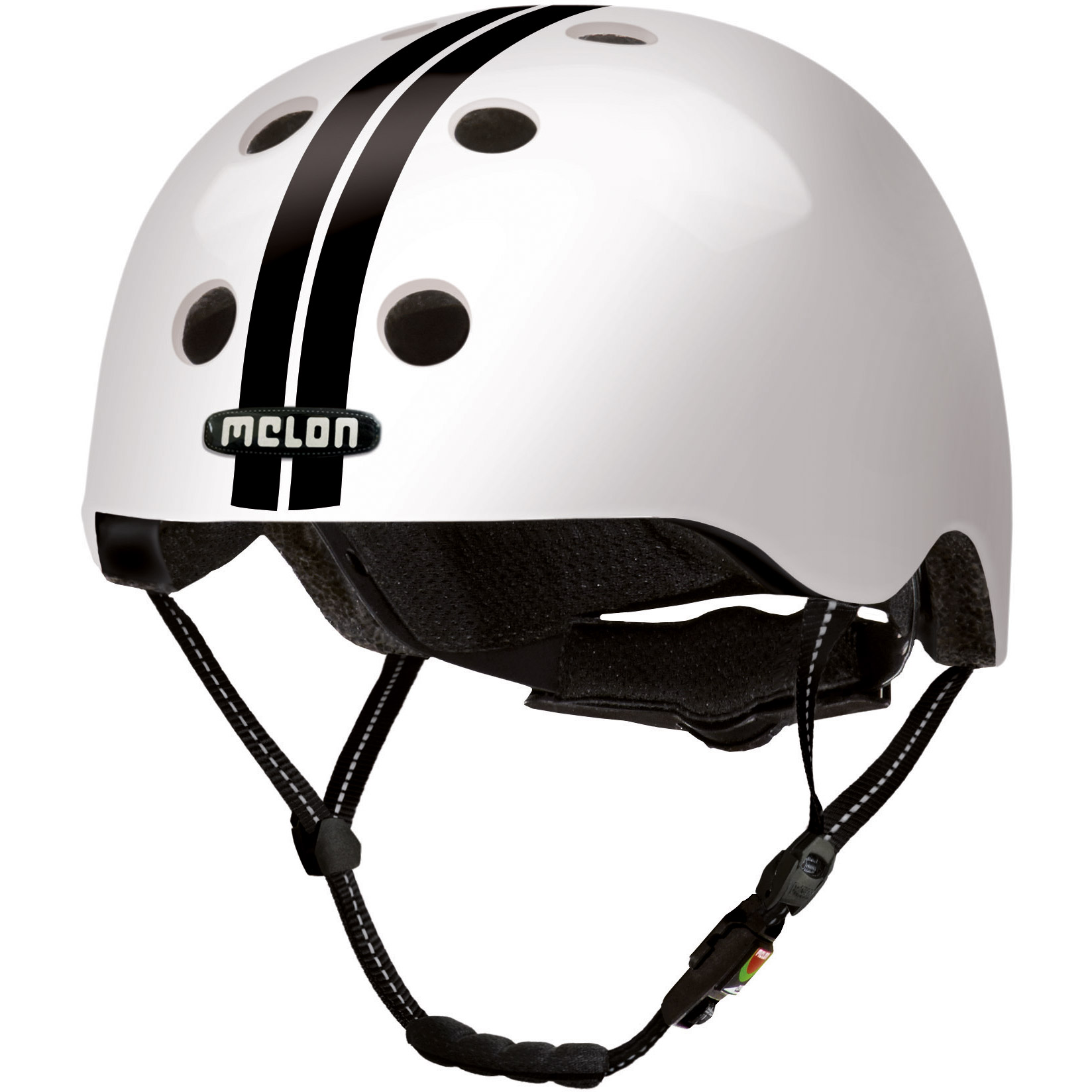 Melon helm Urban Active Straight Black White M-L