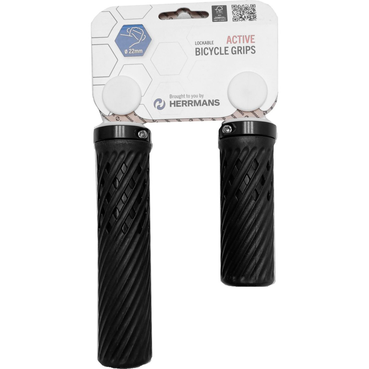 Herrmans handvatset Luna lockring 90/130mm zwart