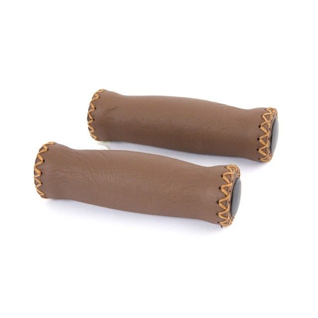 Velo handvatset 127/127mm leer donkerbruin