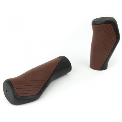 Widek handvatset City Ergo 90/120mm zwart/bruin