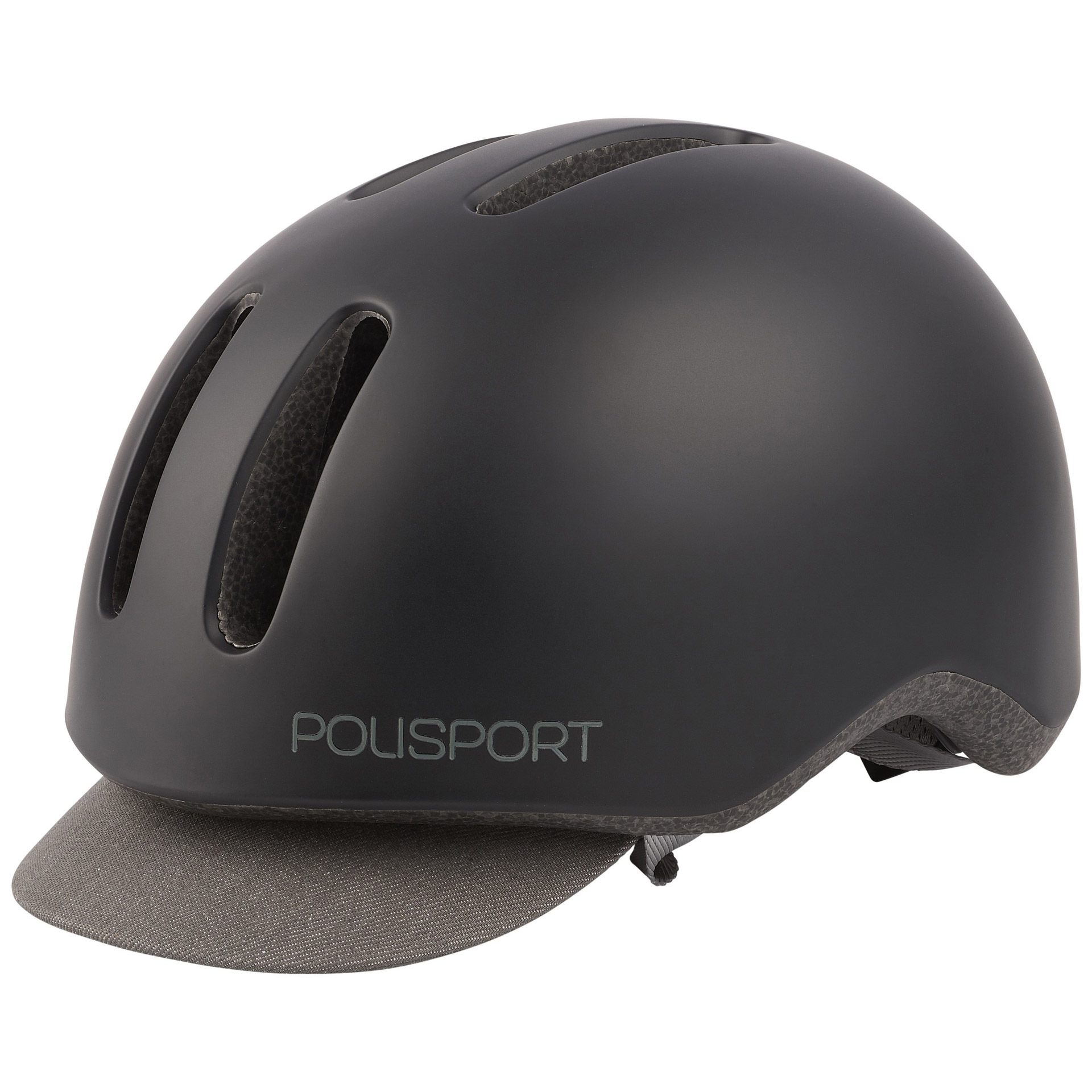 Polisport helm Commuter mat zwart/grijs M 54-58cm