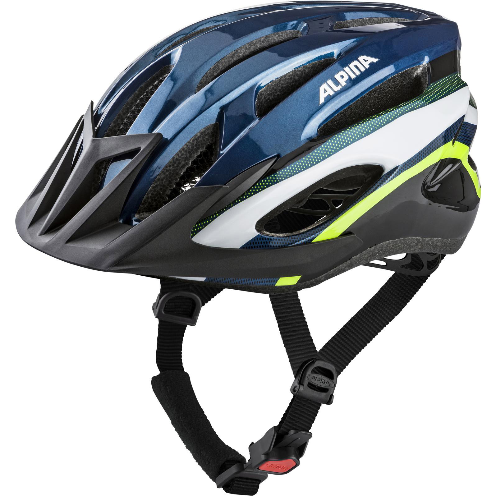 Alpina Sports MTB helm MTB17 58-61 glans donkerblauw/neon