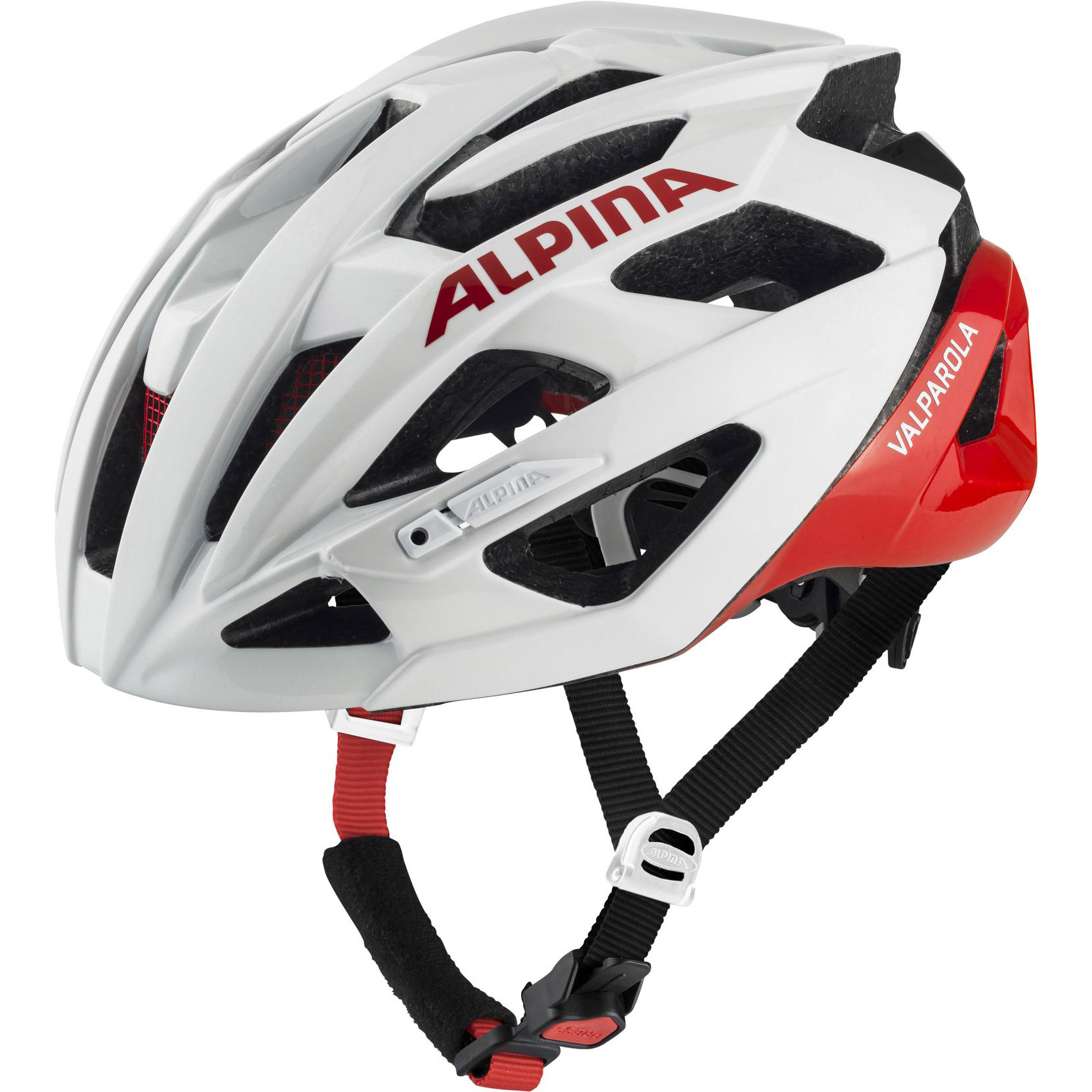 Alpina Sports tour helm Valparola 51-56 wit/rood