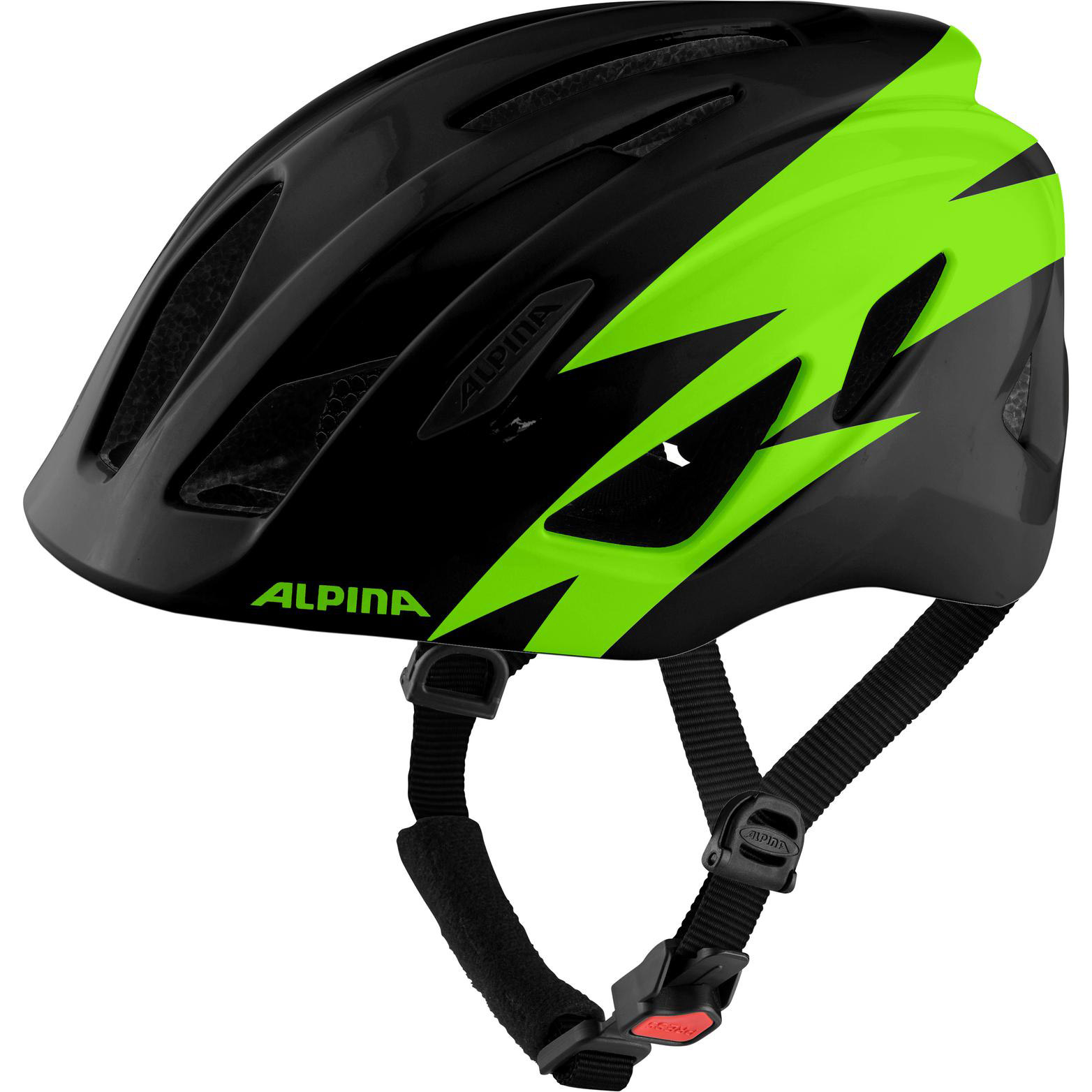 Alpina Sports kinderhelm Pico 50-55 glans zwart/groen