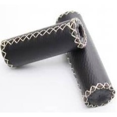 Monte Grappa handvatset 90/120mm leer zwart