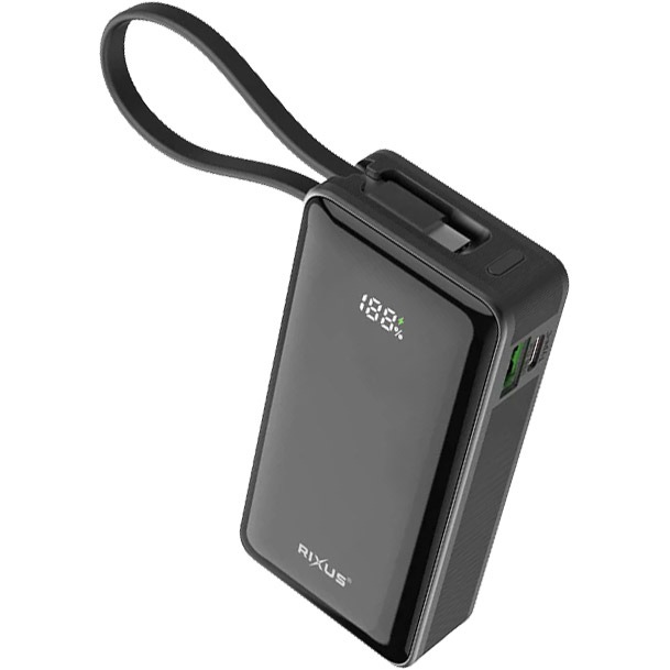 Rixus powerbank RXPB01B 10.000mAh Li-ion zwart
