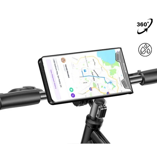 Rixus telefoonhouder RXHB62 <7,2" waterbest. kantelbaar zw