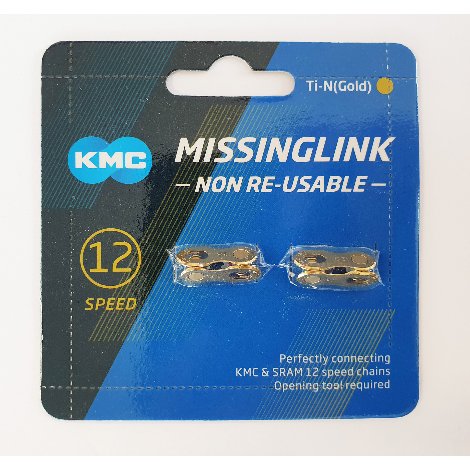 KMC sluitschakel MissingLink 12NR Ti-N Gold 12v (2)