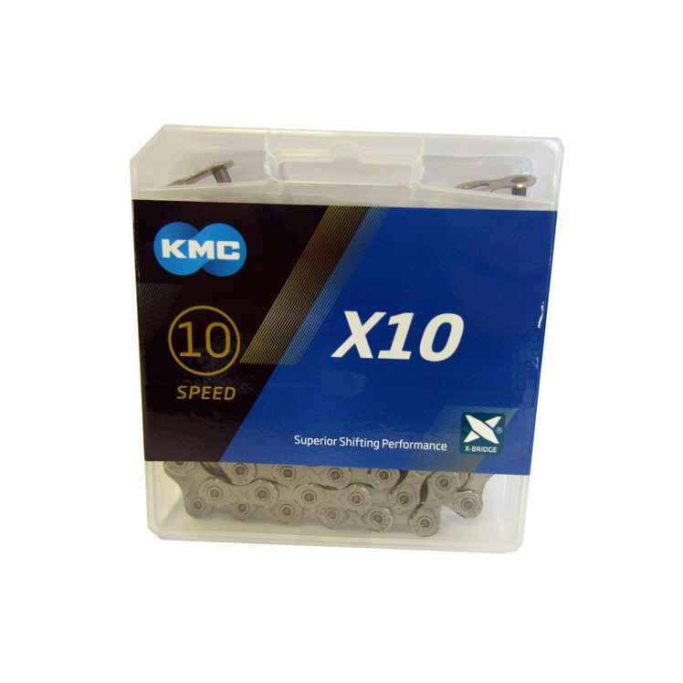 KMC ketting X10 10v ½-11/128 114L grijs