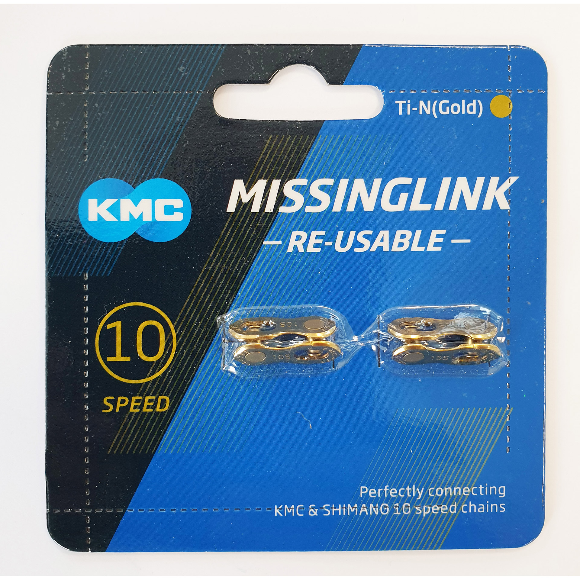 KMC sluitschakel MissingLink 10R Ti-N Gold 5.88mm 10v (2)