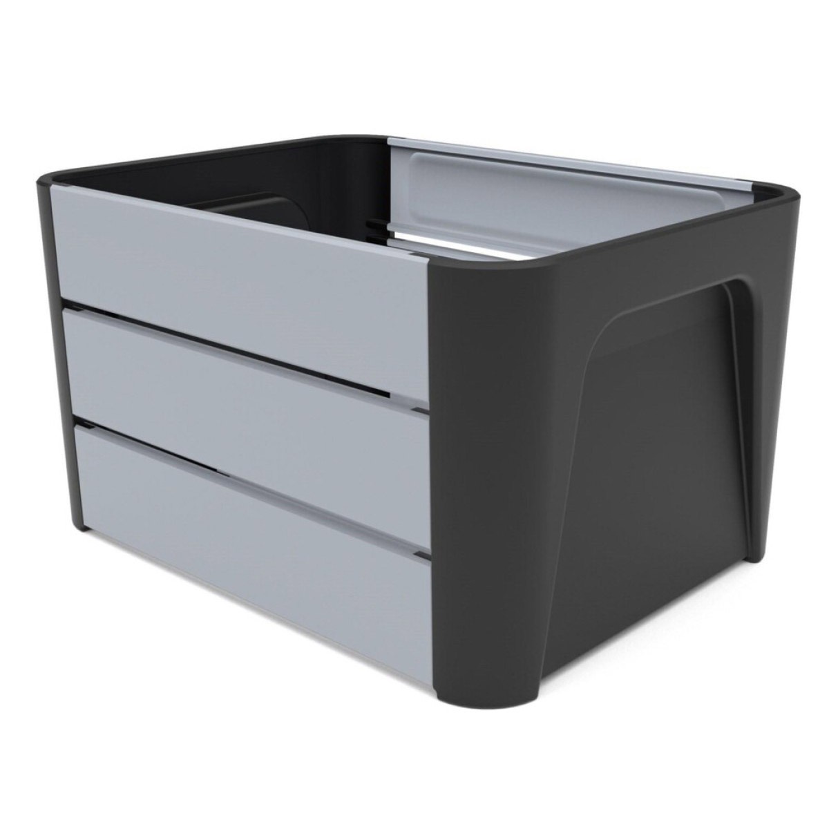 Mirage krat Klik 'n Krat zwart/grijs 24l