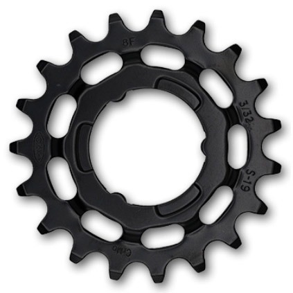 KMC tandwiel Shimano narrow 19T achter zwart