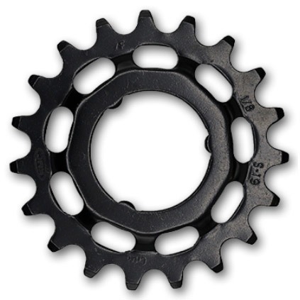 KMC tandwiel Shimano wide 19T achter zwart