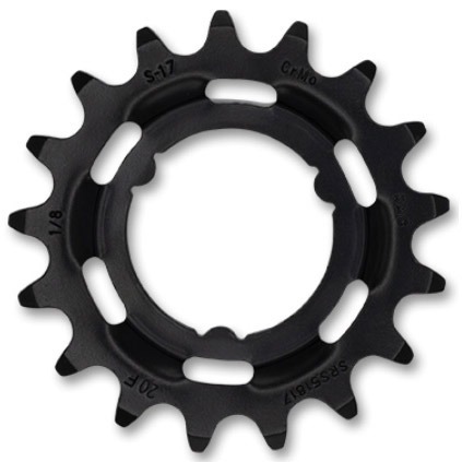 KMC tandwiel Shimano wide 17T achter zwart