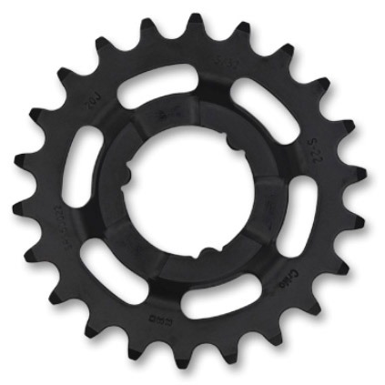 KMC tandwiel Shimano wide 22T achter zwart