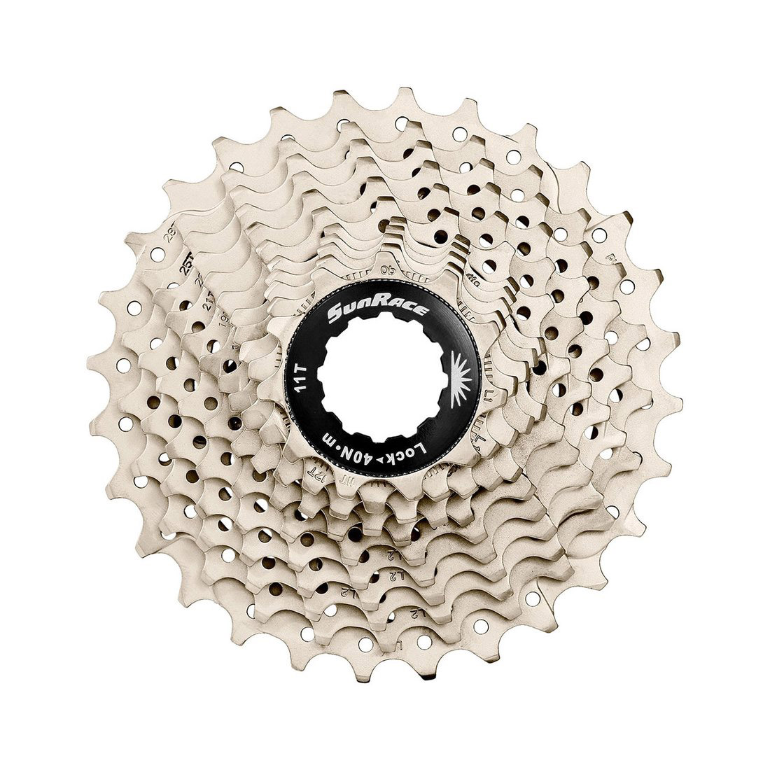Sunrace cassette 11V 11-28T Shimano zilver