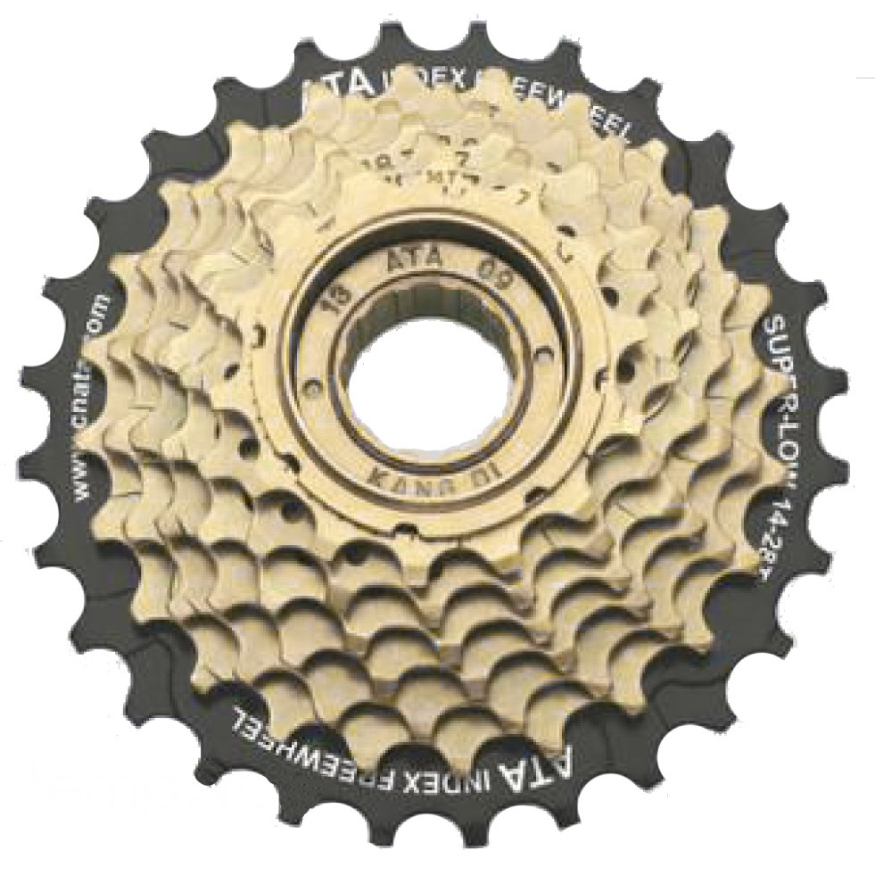 Primax E freewheel 7v 14-28T zwart-bruin