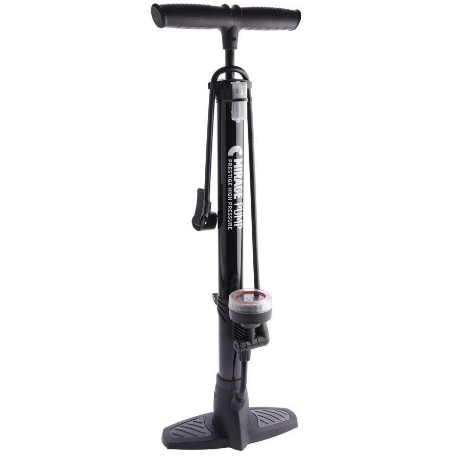 Mirage vloerpomp staal  met meter zwart