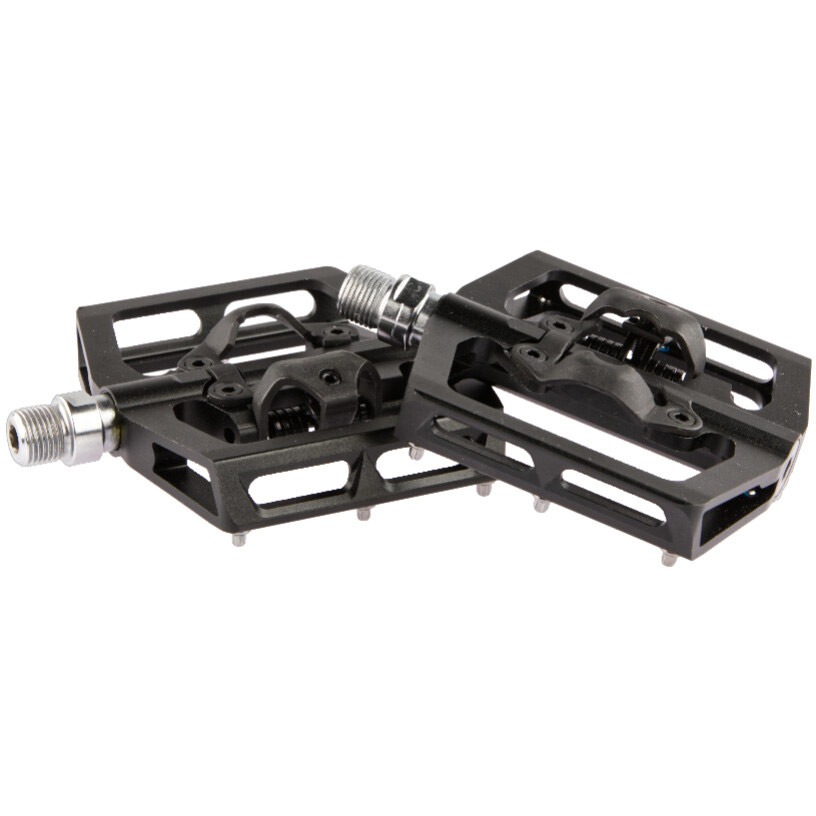 Tecora E pedaal ATB combi SPD/ vlak vervangbare pinnen zwart