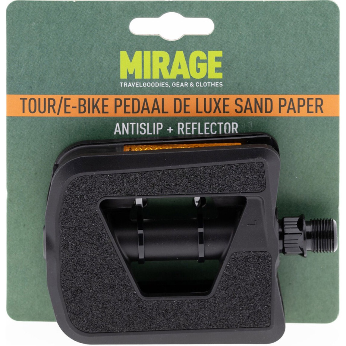 Mirage pedalen tour/Ebike DeLuxe kunststof/sandpaper zw