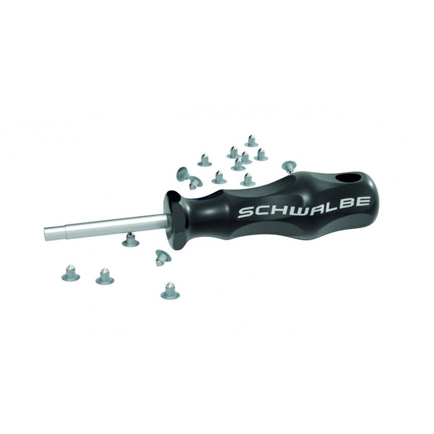 Schwalbe Stalen reservespikes (50 stuks) incl. gereedschap