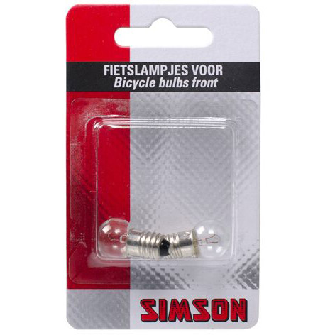 Simson fietslampje koplamp per 2 stuks op kaart
