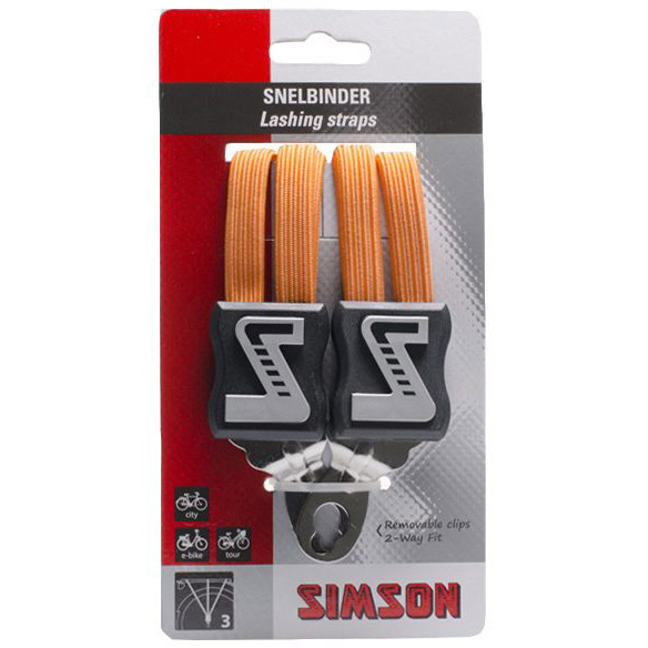 Simson snelbinder 3-binder oranje op kaart