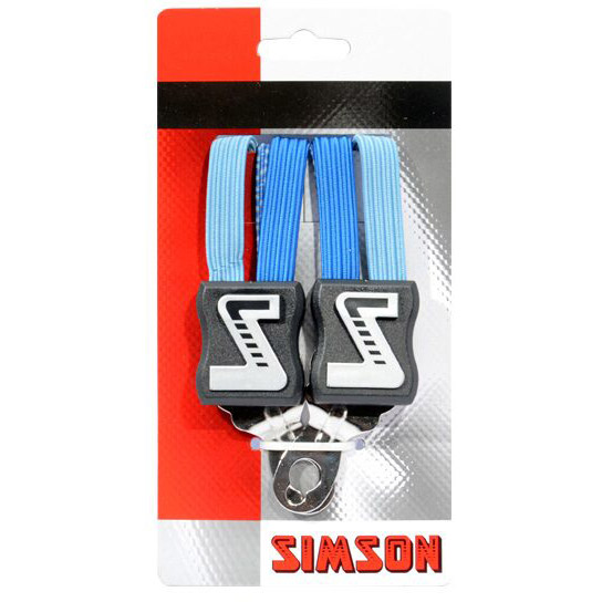 Simson snelbinder Kort 49cm  3-binder kobalt blauw op kaart
