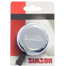 Simson fietsbel Traditioneel chroom op kaart