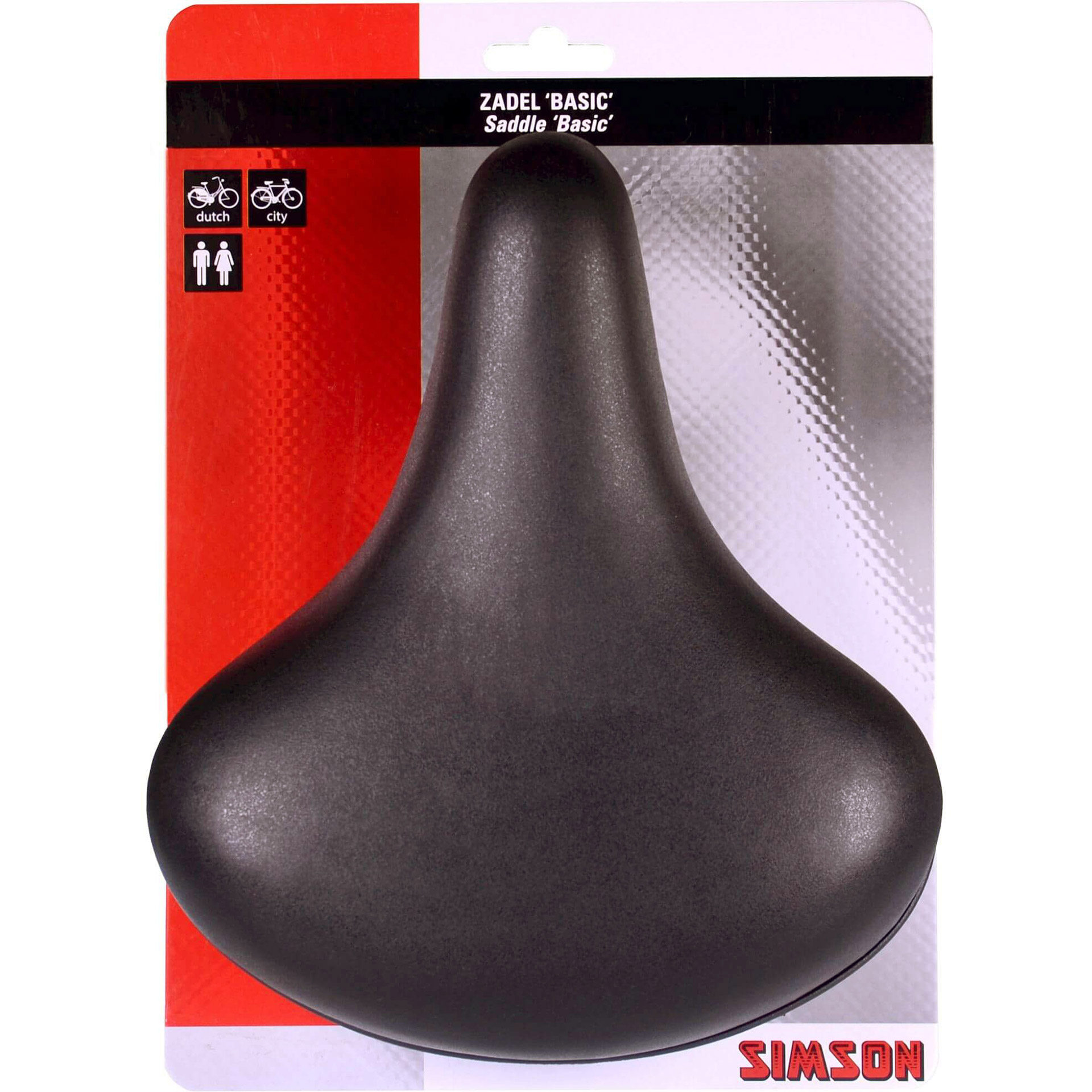 Simson zadel Basic zwart (10st)