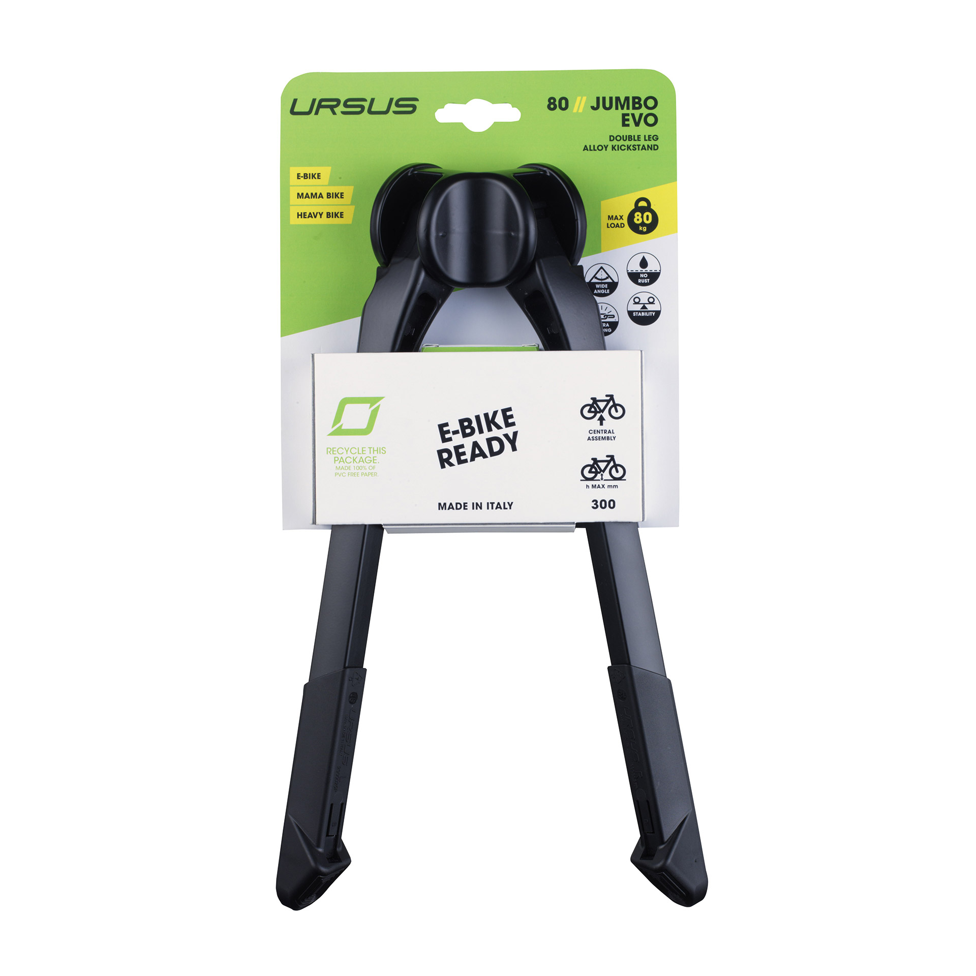 Ursus middenstandaard dubbel Jumbo Evo 28" 300mm zwart