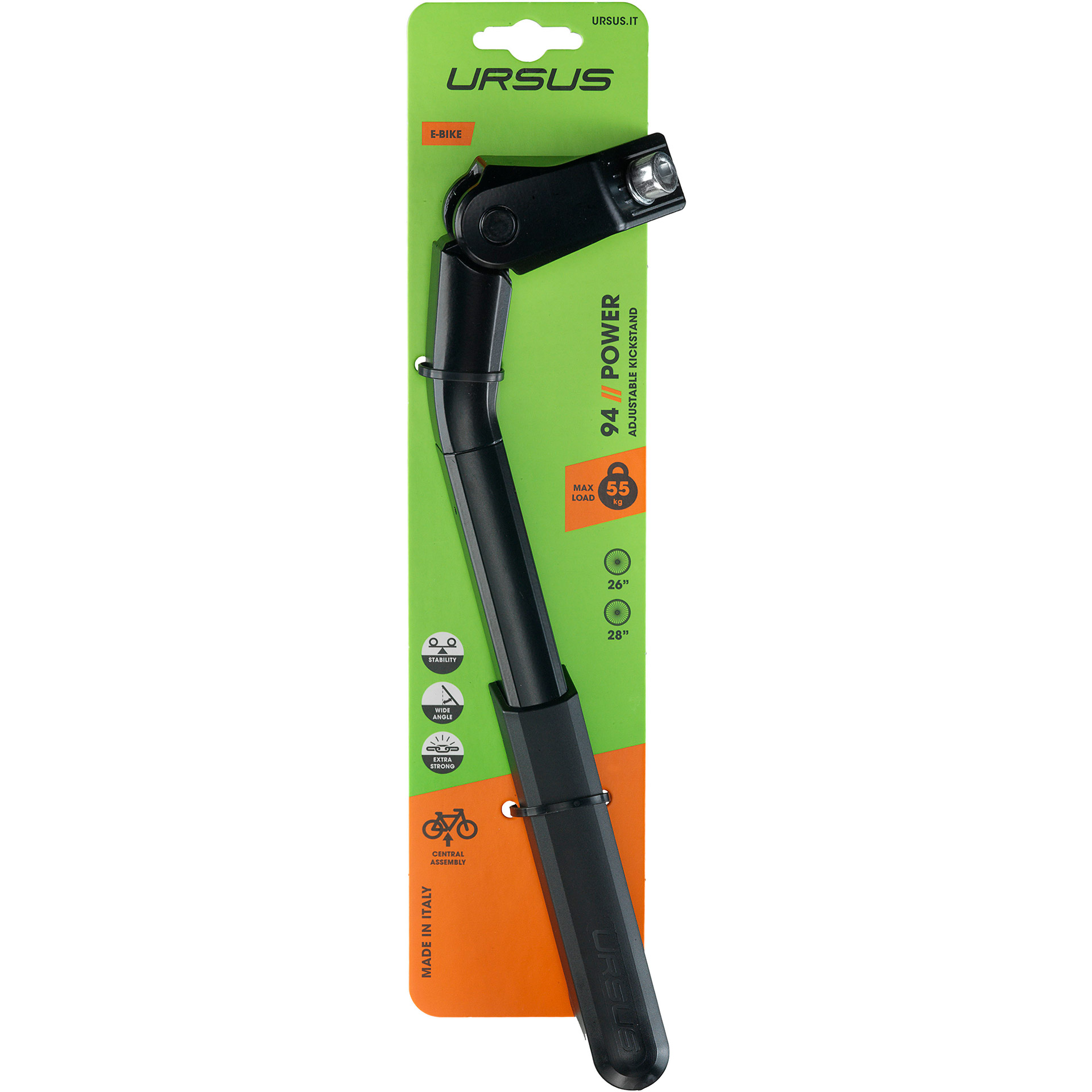 Ursus middenstandaard Power 26-28" verstelbaar zwart