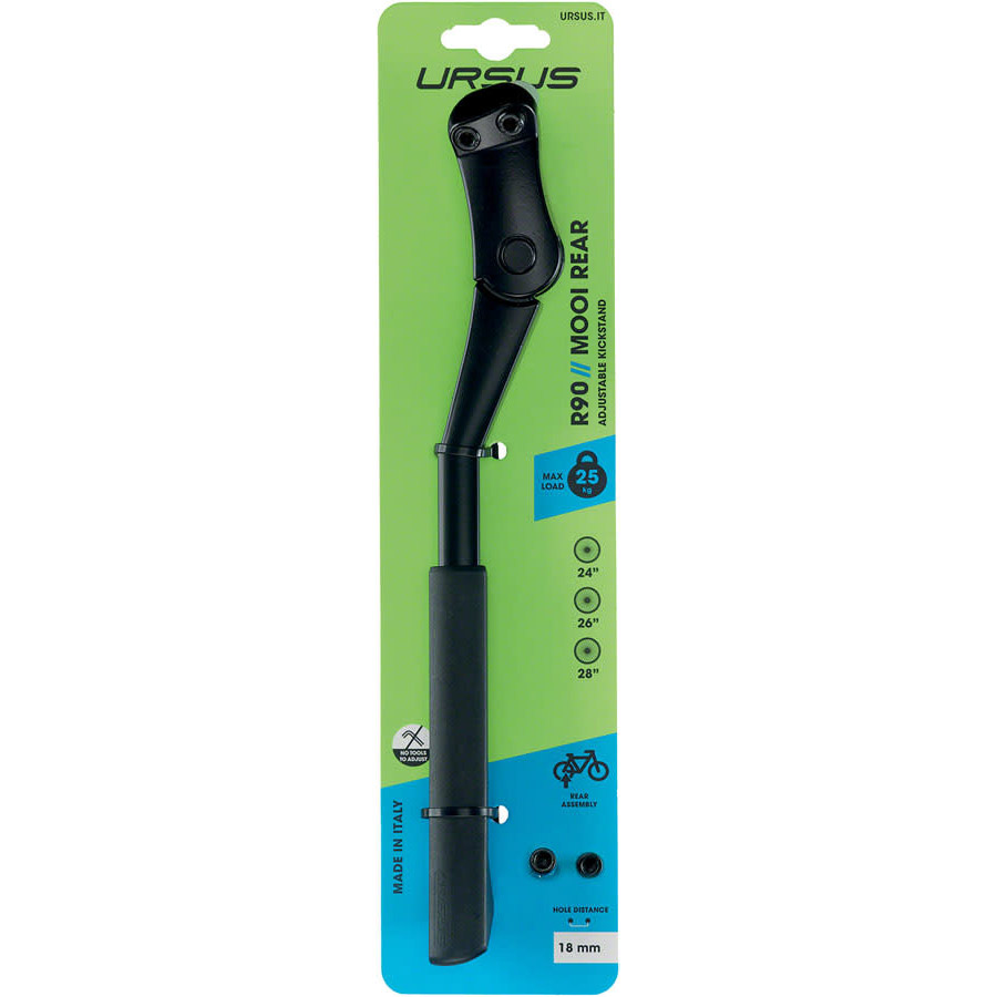 Ursus achterstandaard Mooi Rear 24-28" verstelbaar zwart