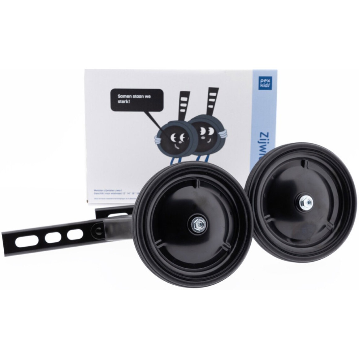 PexKids zijwielen 12~20" zwart