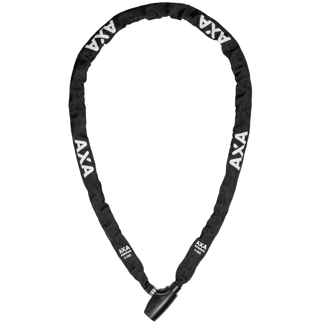 AXA kettingslot Absolute 5-150 150cm/5mm auto-click zwart