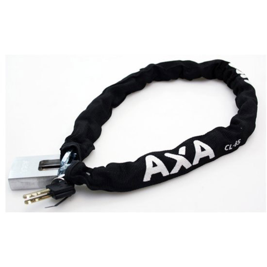 AXA kettingslot Clinch+ zwart 85cm/6mm in hoes