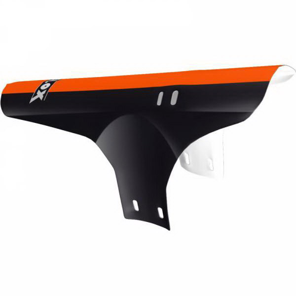 Velox voorspatbord MTB zwart/oranje