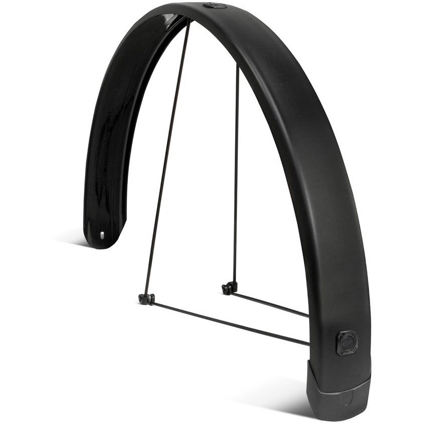 Eurofender achterspatbord Tempo Square 28" 65mm mat zw