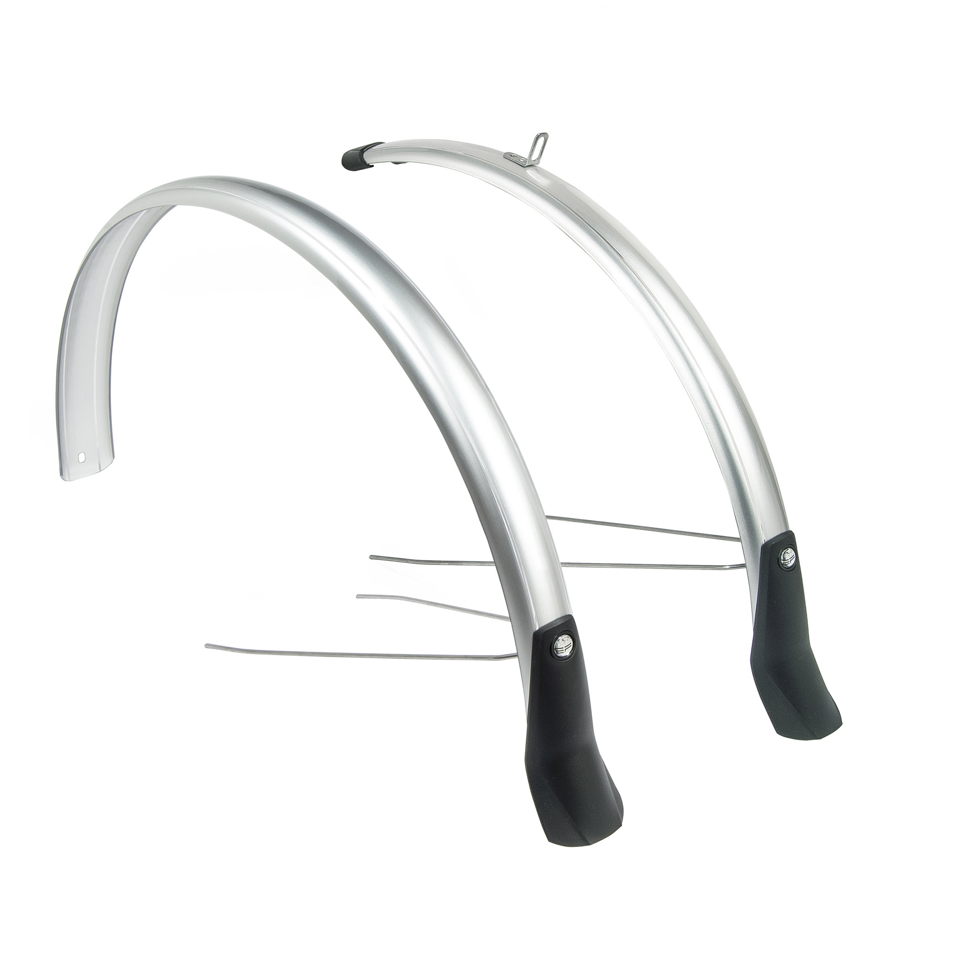 Eurofender spatbordenset Snello 51mm 28" zilver