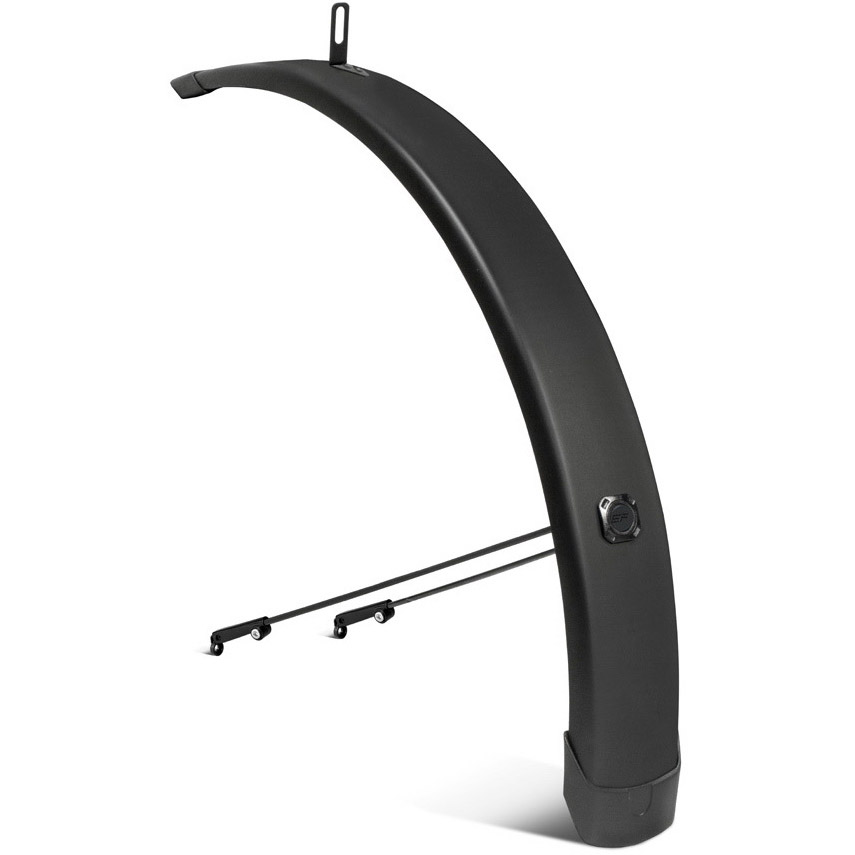 Eurofender voorspatbord Tempo Square 20" 65mm mat zwart