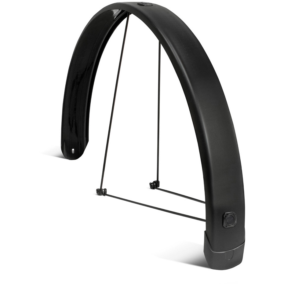 Eurofender achterspatbord Tempo Square 26" 65mm mat zw