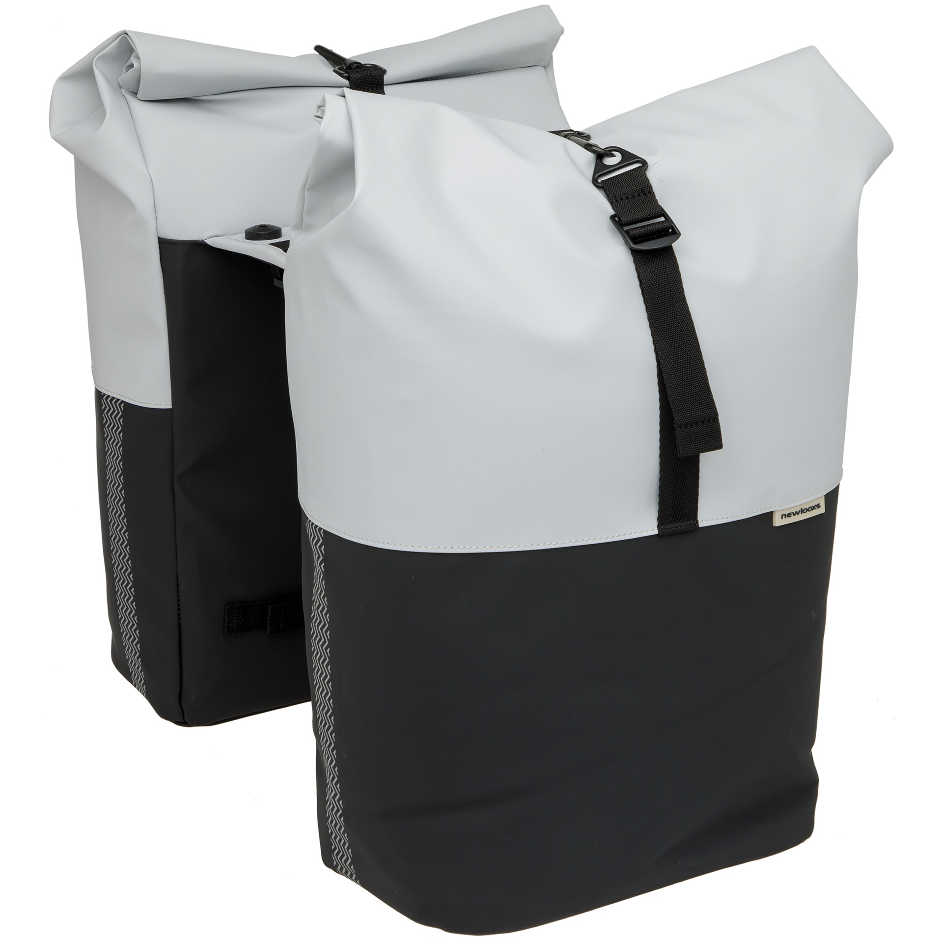 New Looxs dubbele tas Nyborg MIK 34l lichtgrijs/zwart