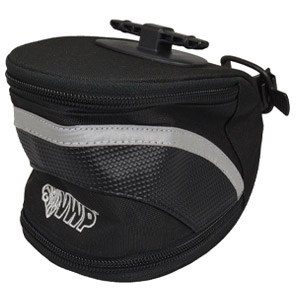 VWP zadeltas luxe L-nylon m/klik-sluit. zwart