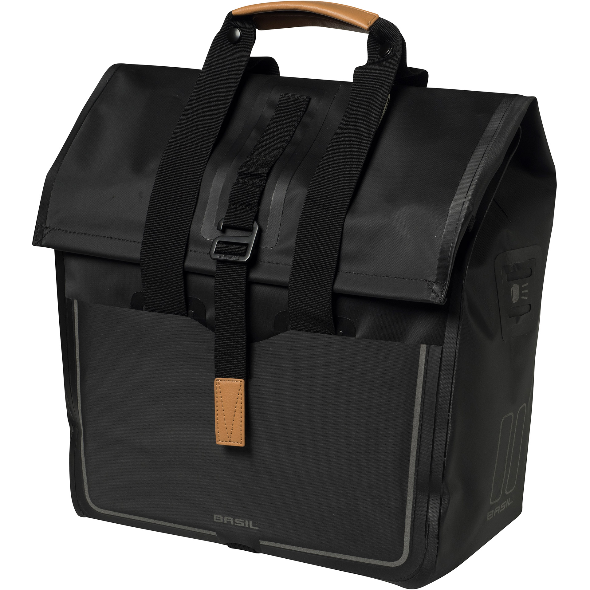 Basil fietsshopper Urban Dry Shopper 25l mat zwart